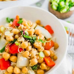 Kung Pao chickpeas