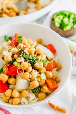 Kung Pao chickpeas