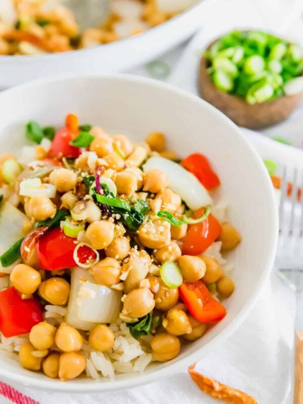 Kung Pao chickpeas