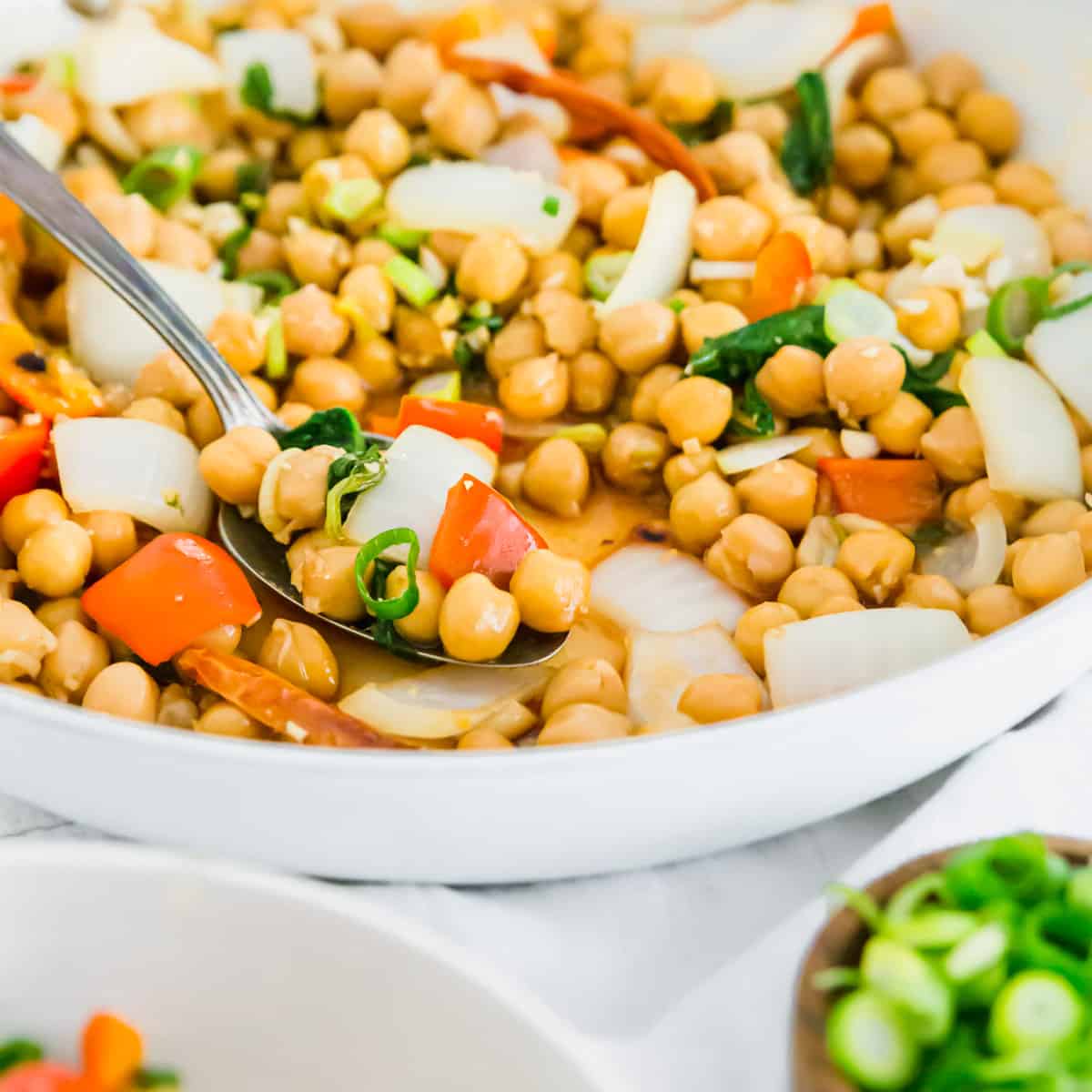 This chickpea version of the classic Kung Pao Chinese dish recreates the flavors perfectly with a healthier twist.