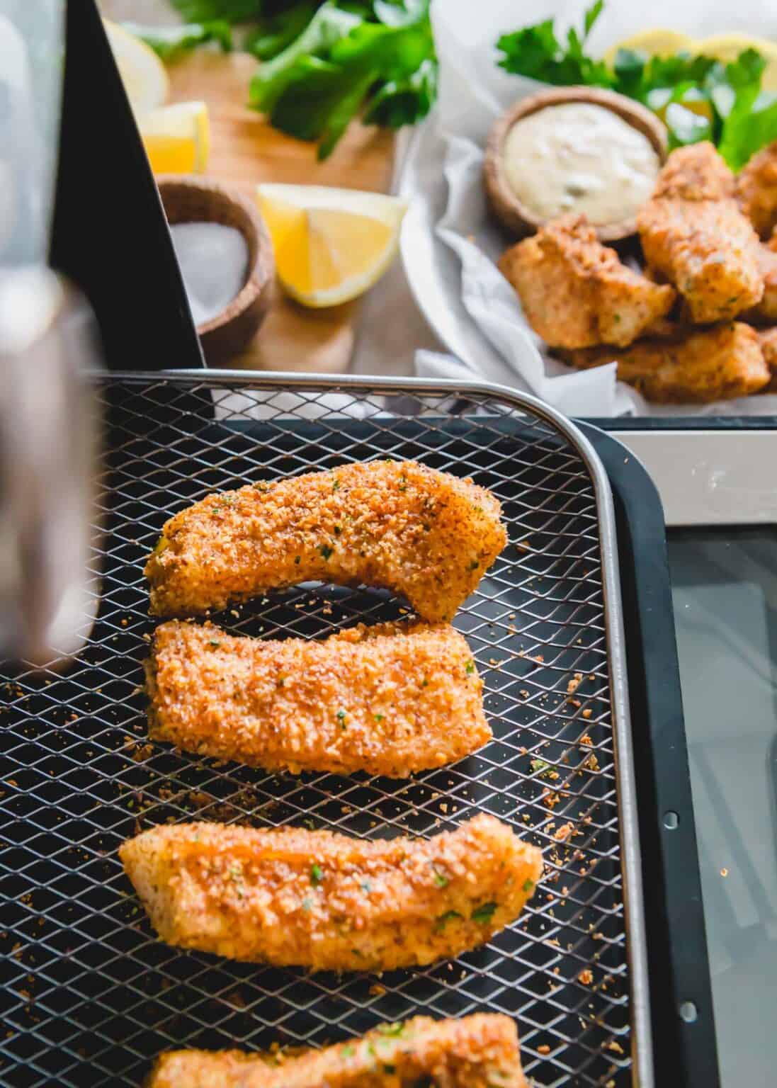 Crispy Homemade Air Fryer Fish Sticks - Gluten-Free Recipe
