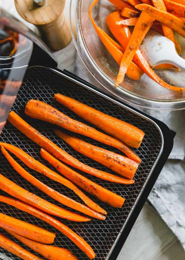 Air Fryer Carrots Easy Crispy Roasted Carrots in the Air Fryer
