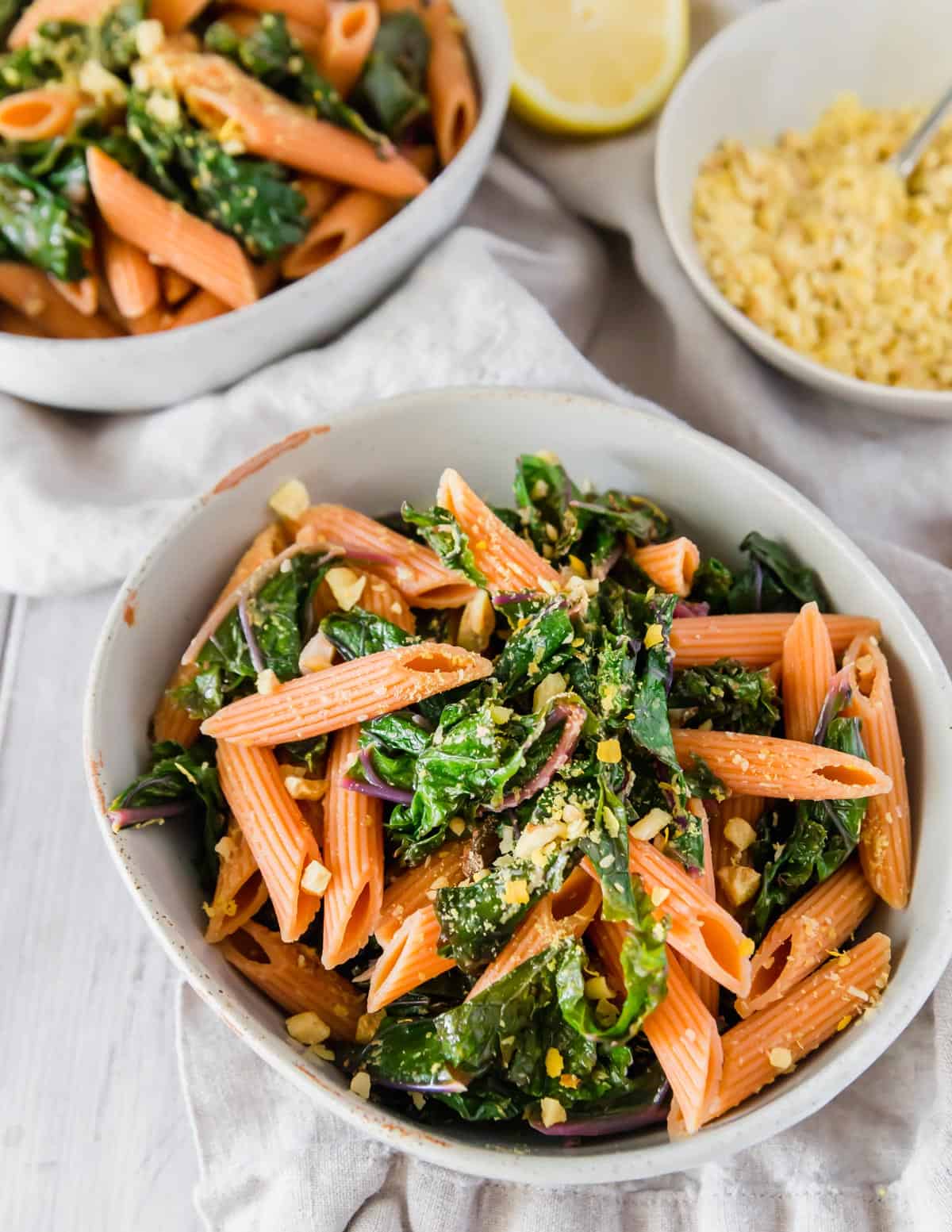 Red Lentil Pasta With Garlicky Lemon Greens And Walnuts hearty-red-lentil-soup-how-to-cook-red-split-lentils-a-beautiful-plate