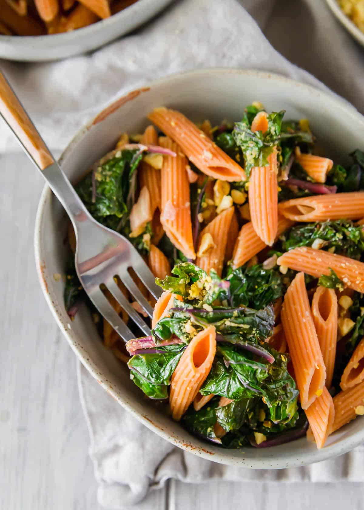 Plant based and protein packed red lentil pasta is a great gluten-free alternative for a hearty and comforting pasta dinner.