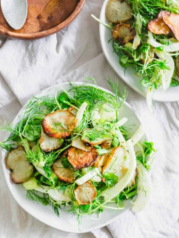 roasted sunchoke salad