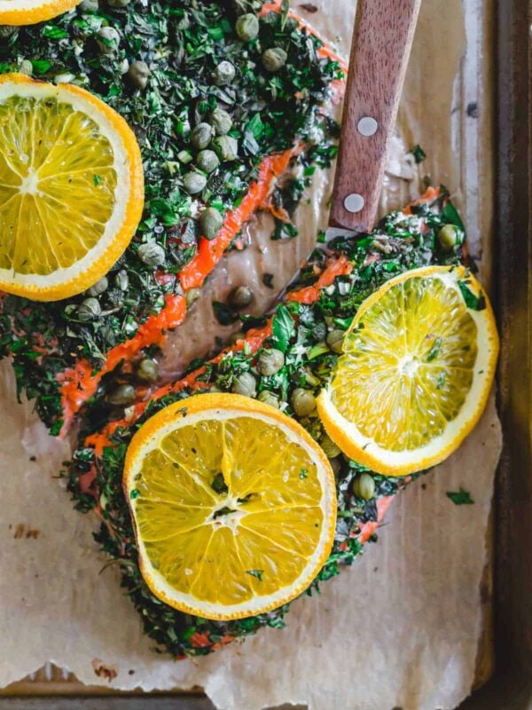 baked wild sockeye salmon