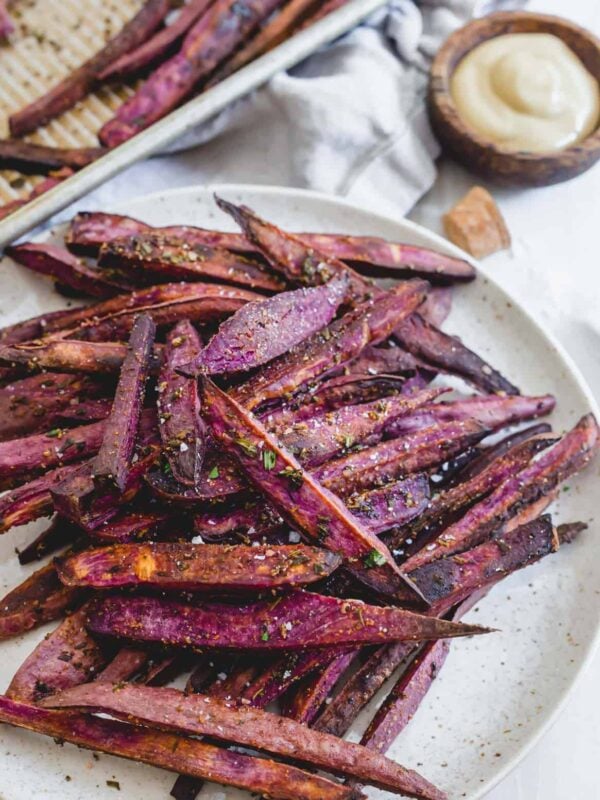 Purple sweet potato fries