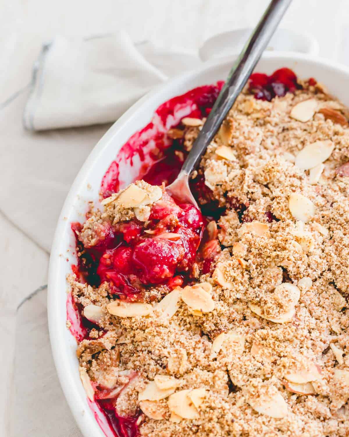 sour cherry crisp