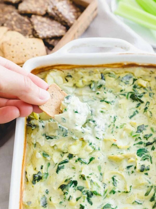 vegan spinach artichoke dip