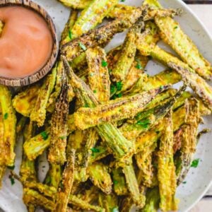 Air fryer okra