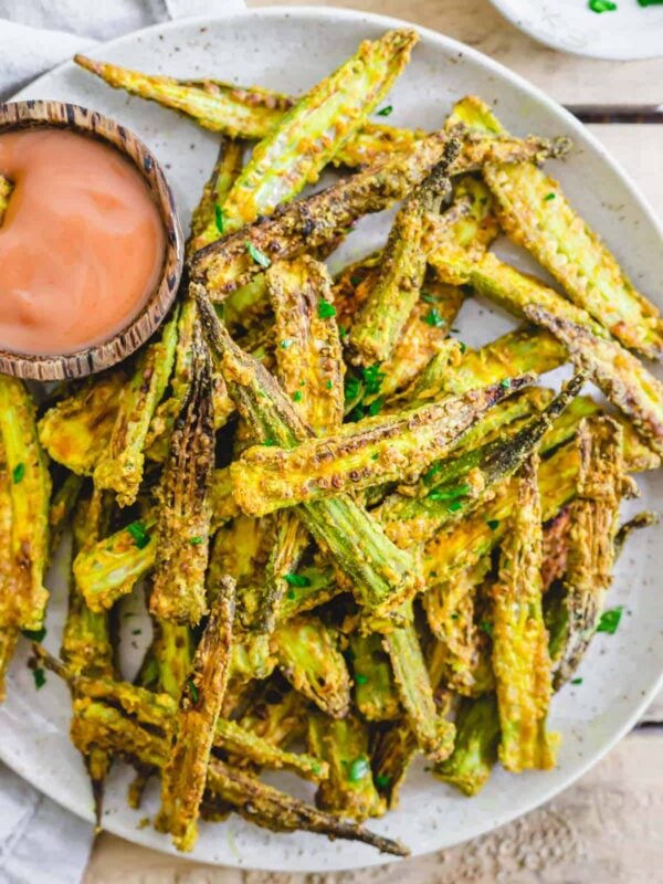 Air fryer okra