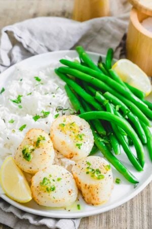 Air fryer scallops