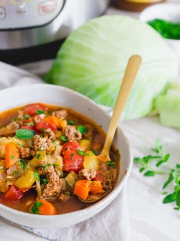 Instant Pot cabbage soup recipe