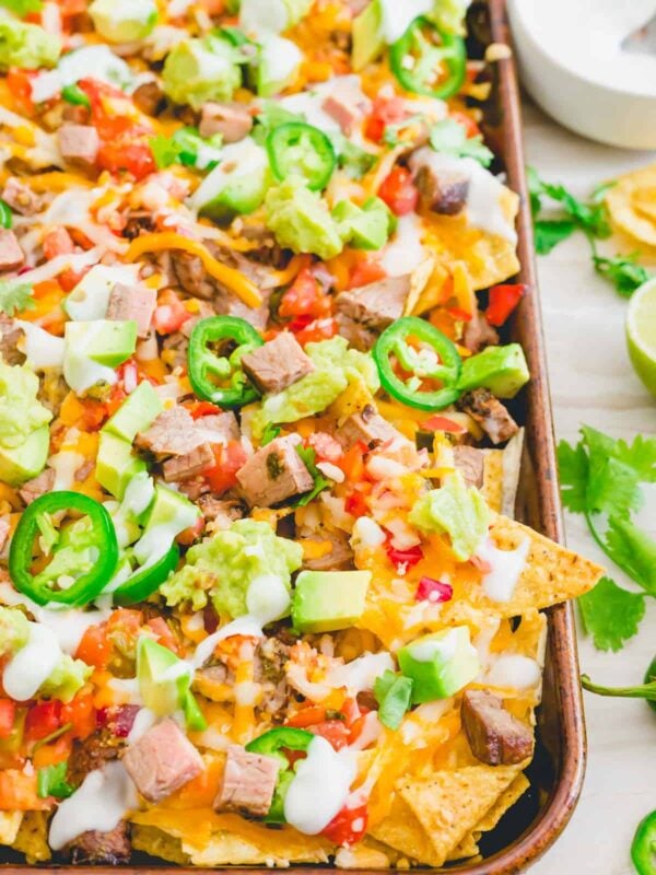 Carne asada nachos