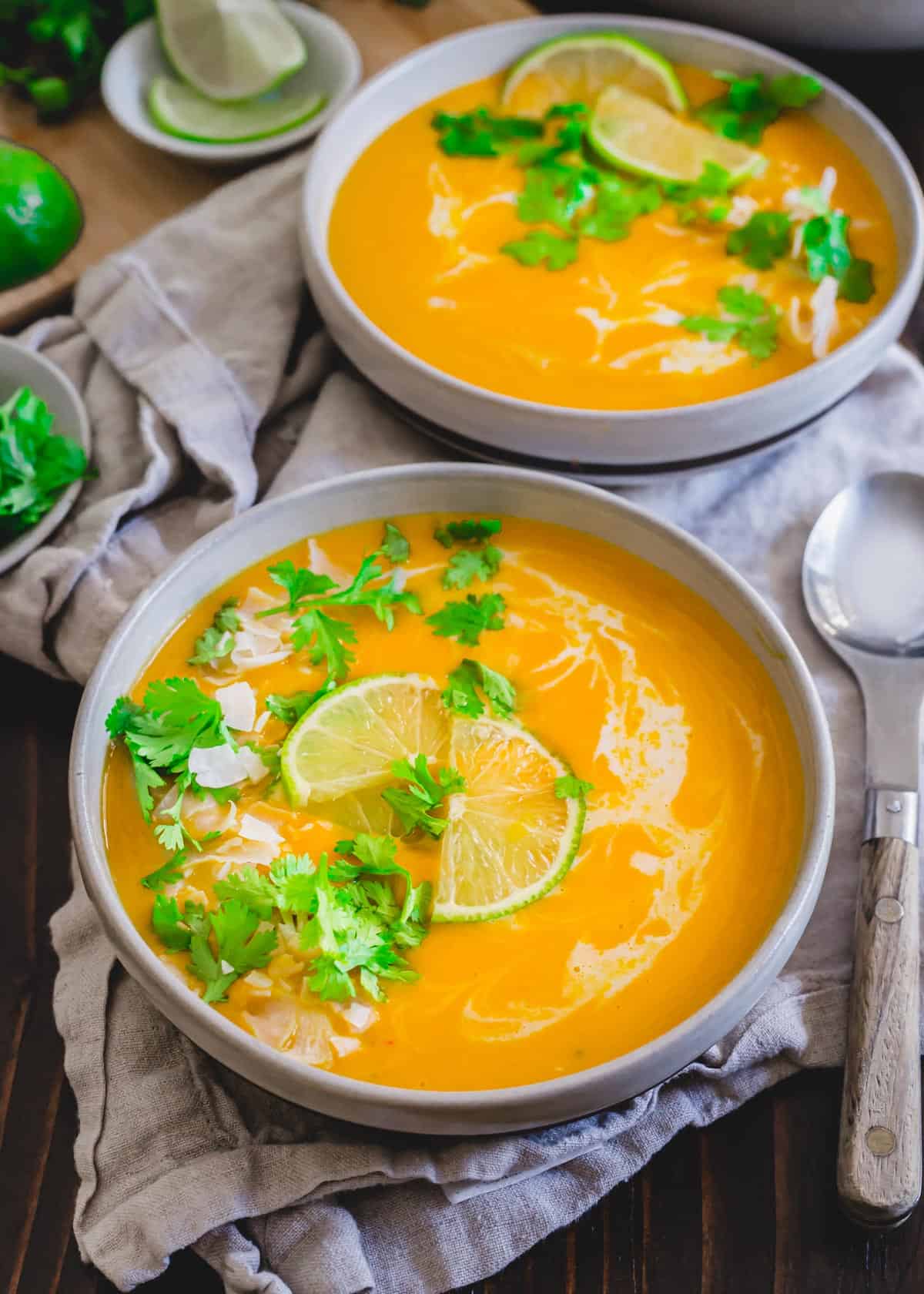Buttercup squash soup. Buttercup squash soup.