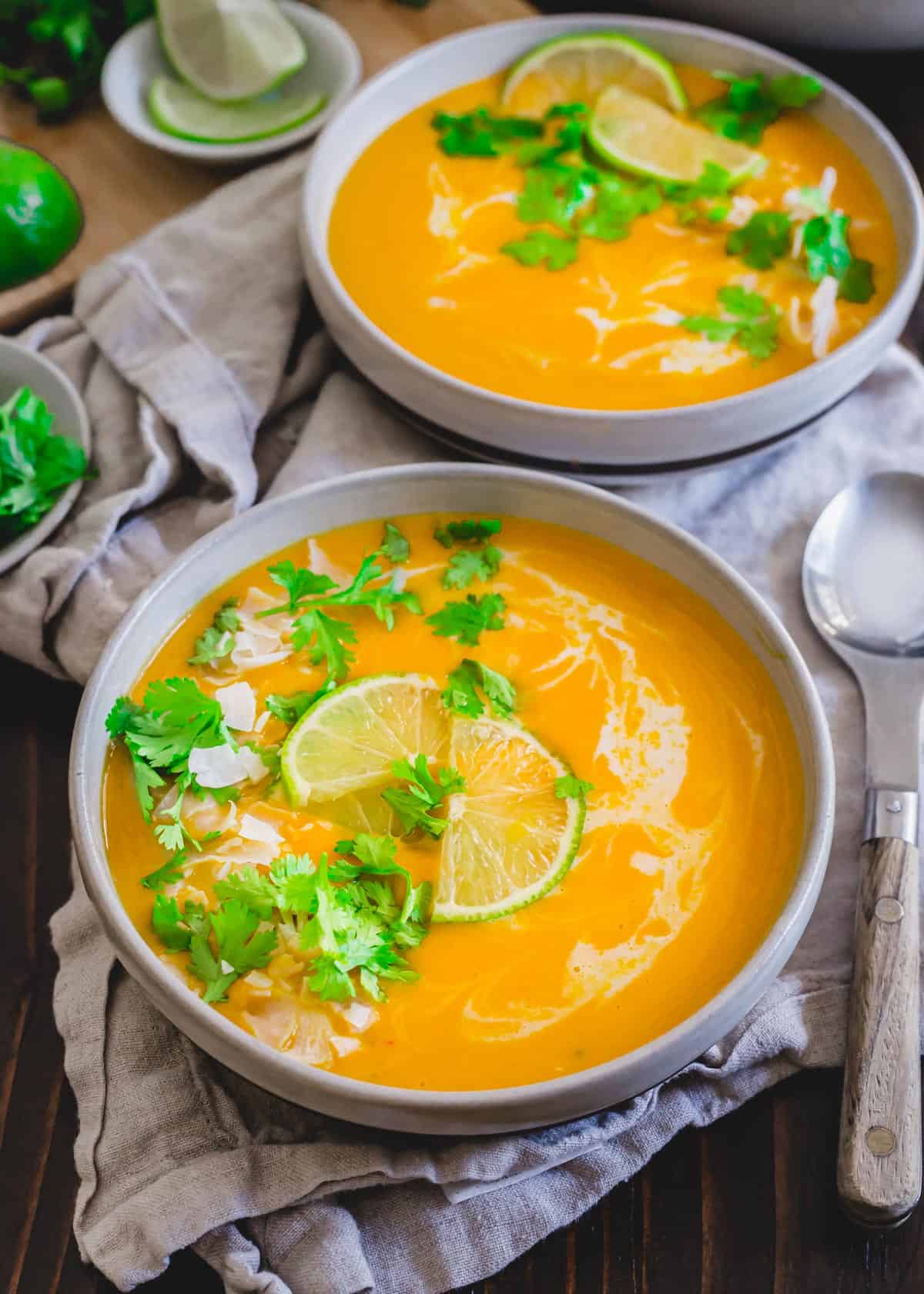 Buttercup squash soup.