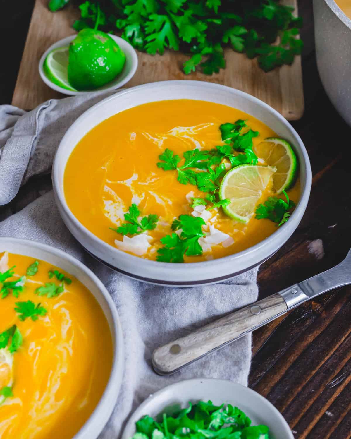 How to make delicious buttercup squash soup.