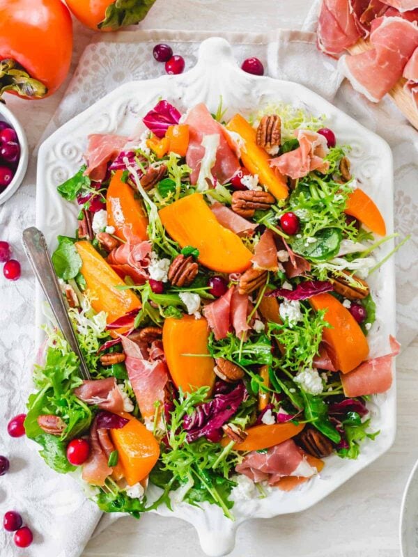 Persimmon salad.