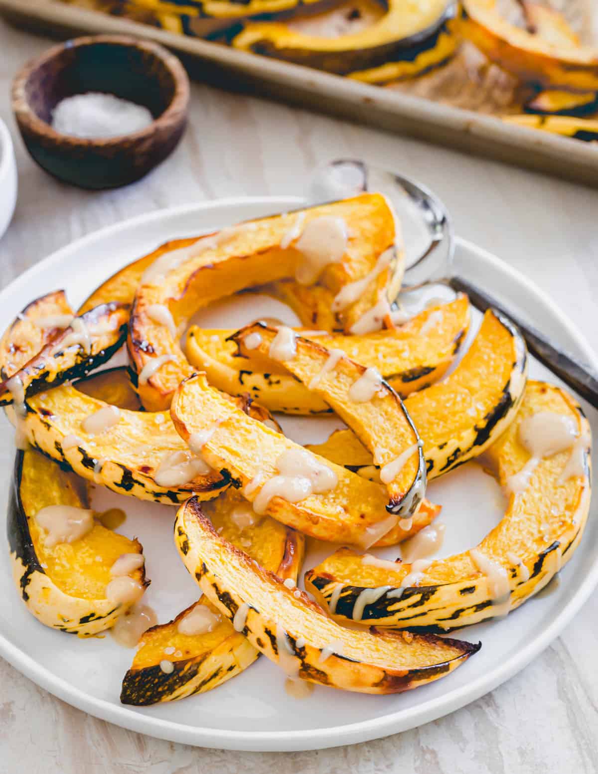 Roasted sweet dumpling squash.