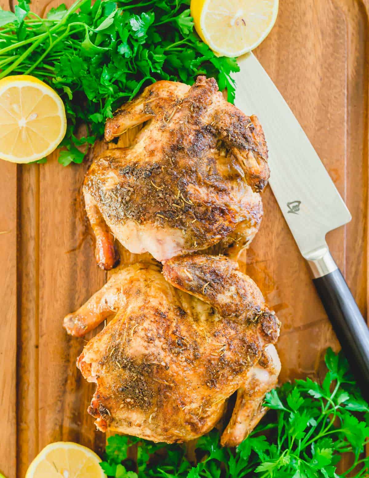 Air fryer Cornish hen recipe.