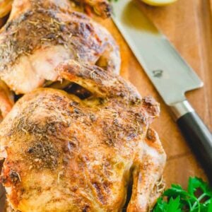 Air fryer Cornish hens.