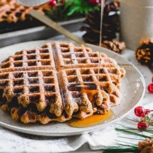 Gingerbread waffles.