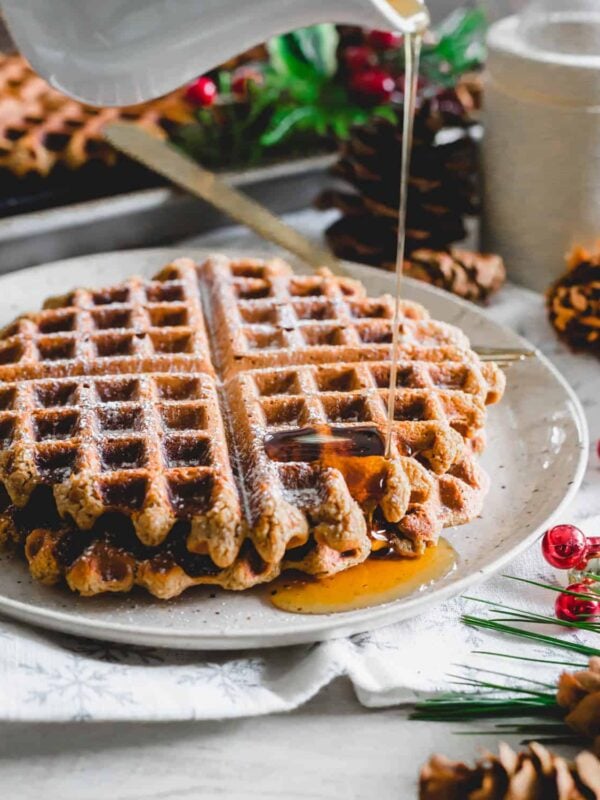 Gingerbread waffles.