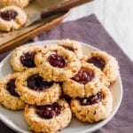 Vegan thumbprint cookies.