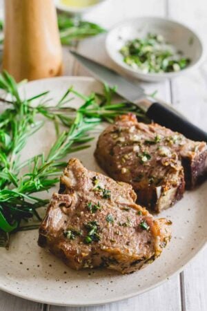 Air fryer lamb chops.