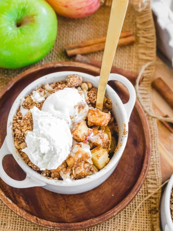 Air fryer apple crisp.