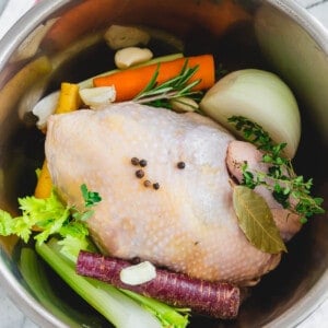 How to cook a stewing hen in the Instant Pot.