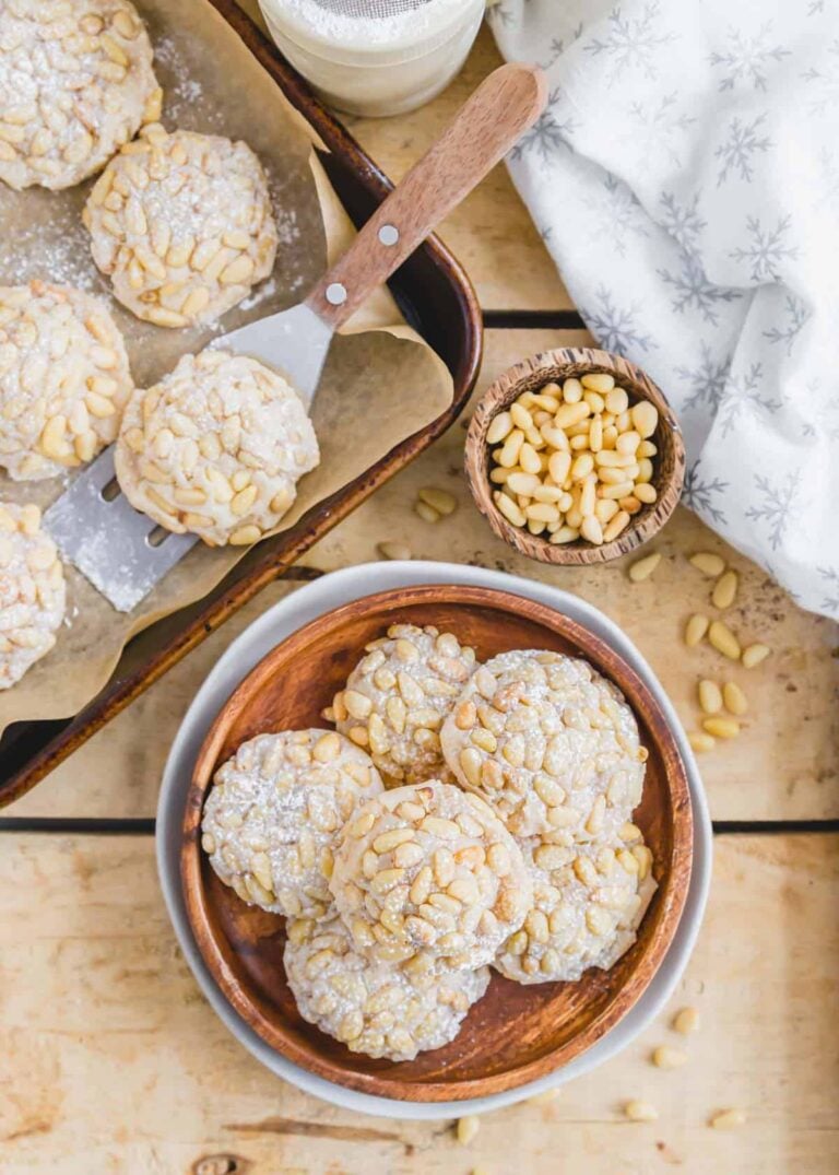 Vegan Pignoli Cookies Running to the Kitchen®