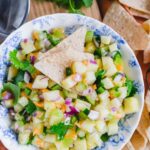 Pineapple habanero salsa.