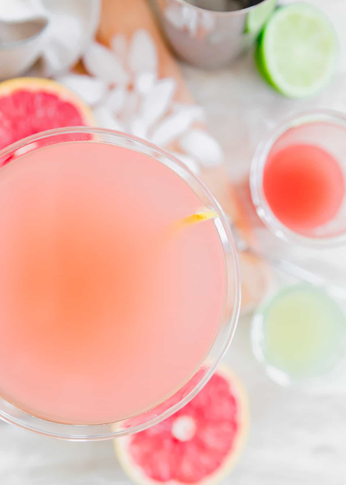Pink grapefruit martini.
