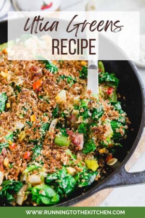 Ultra greens recipe in a skillet.