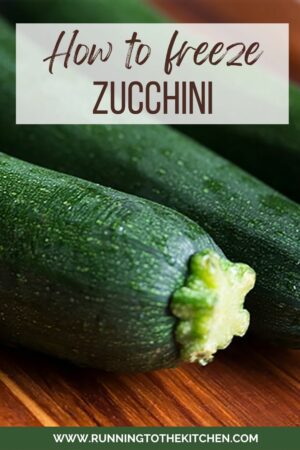 How to freeze zucchini.