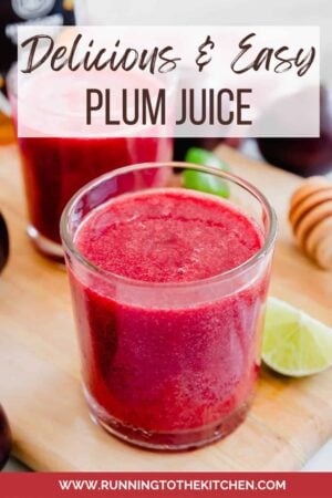 Delicious and easy plum juice.