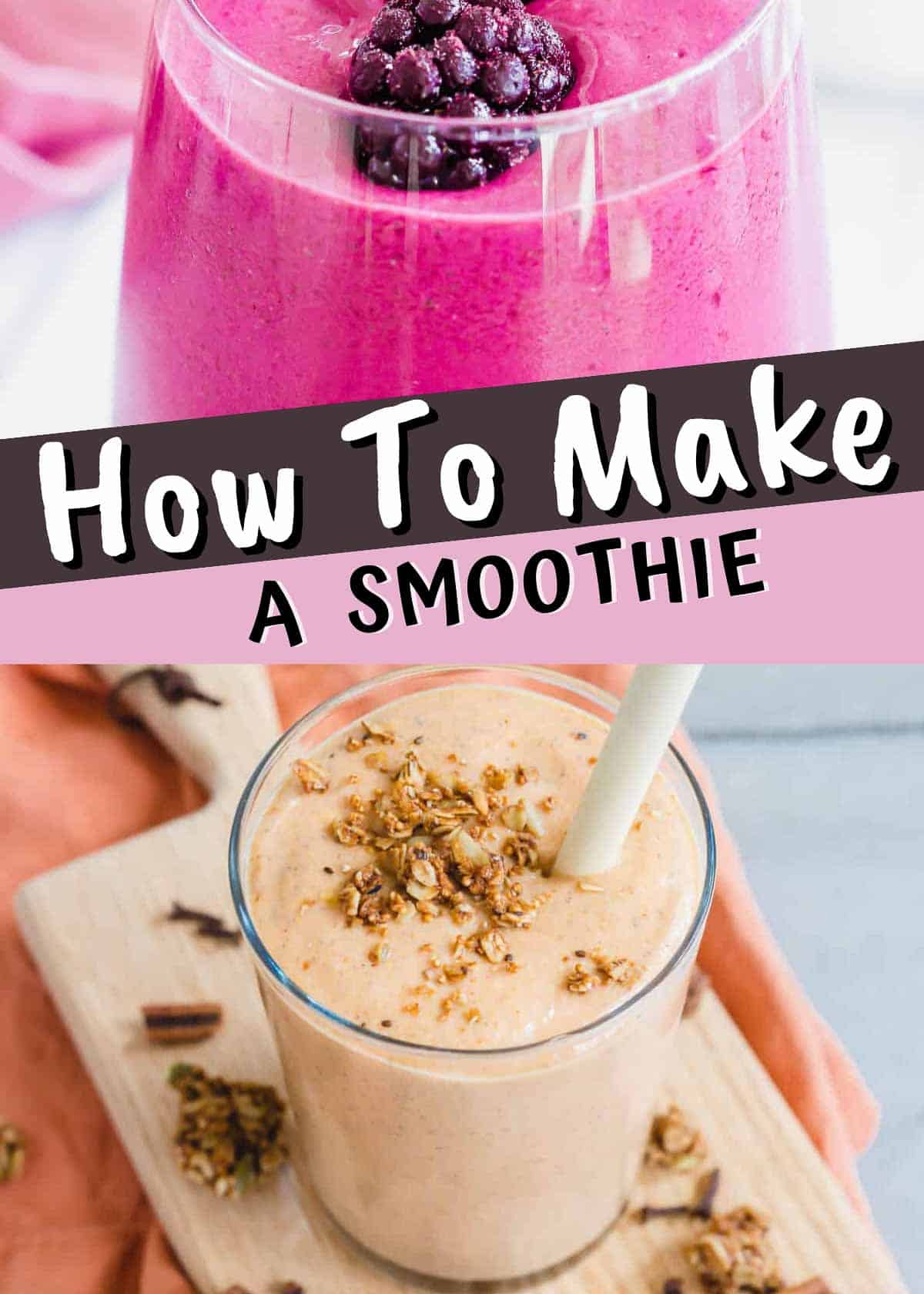 How to make a smoothie.