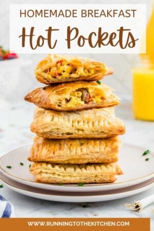 Homemade breakfast hot pockets.