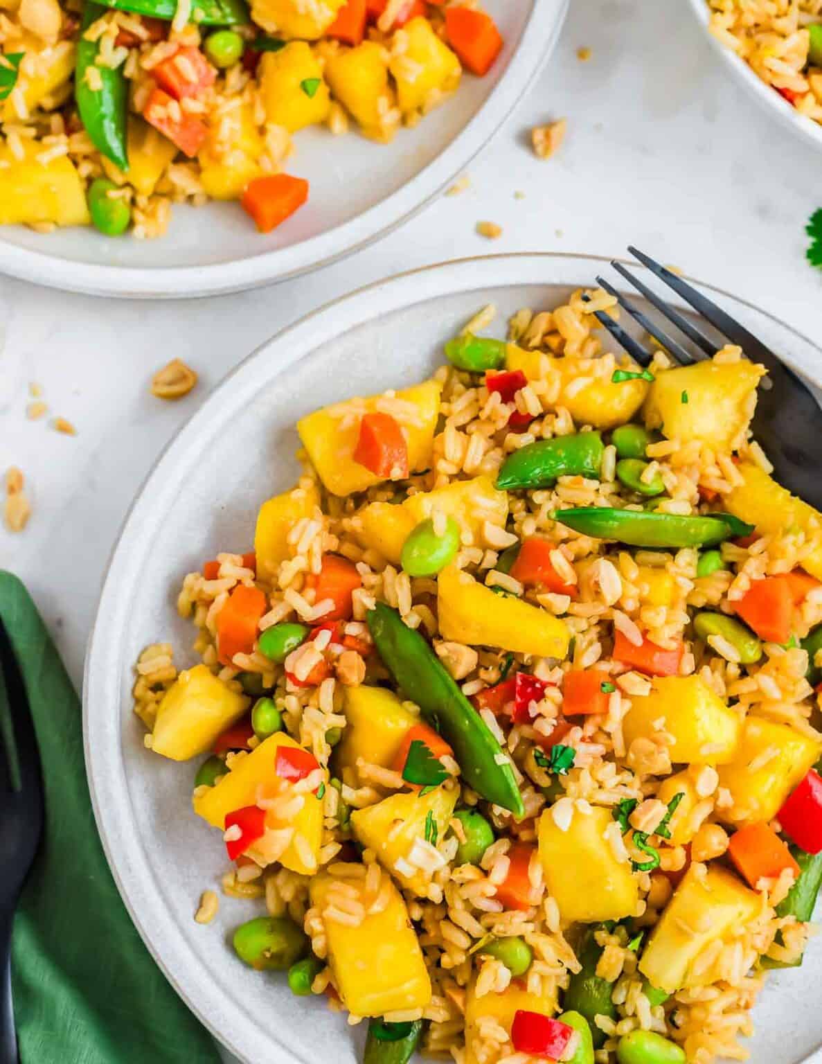 Pinhead Rice Cooked Pineapple Fried Rice - Running to the Kitchen®